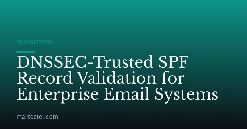DNSSEC-Trusted SPF Record Validation for Enterprise Email Systems