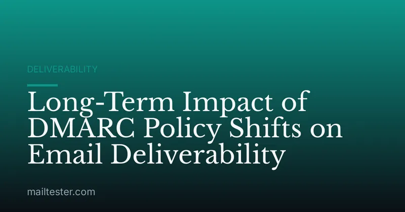 Long-Term Impact of DMARC Policy Shifts on Email Deliverability