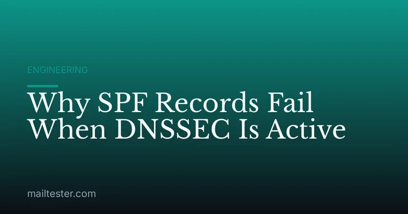 Why SPF Records Fail When DNSSEC Is Active