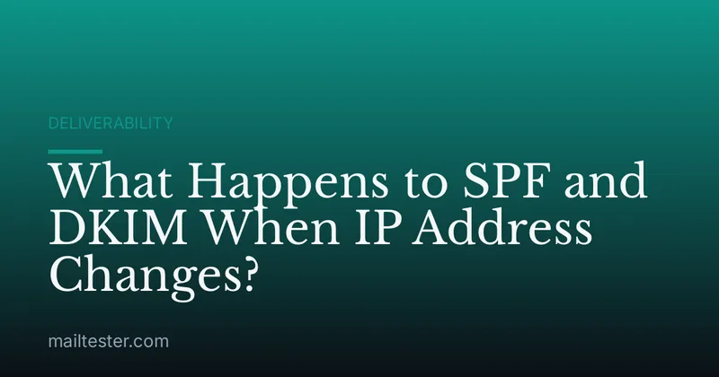 What Happens to SPF and DKIM When IP Address Changes?