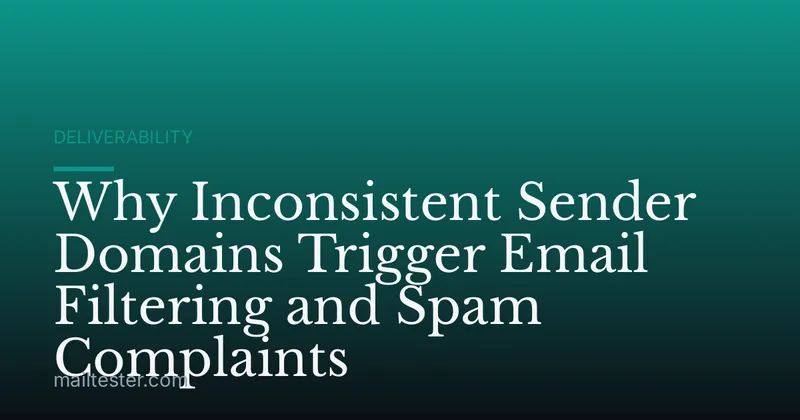 Why Inconsistent Sender Domains Trigger Email Filtering and Spam Complaints