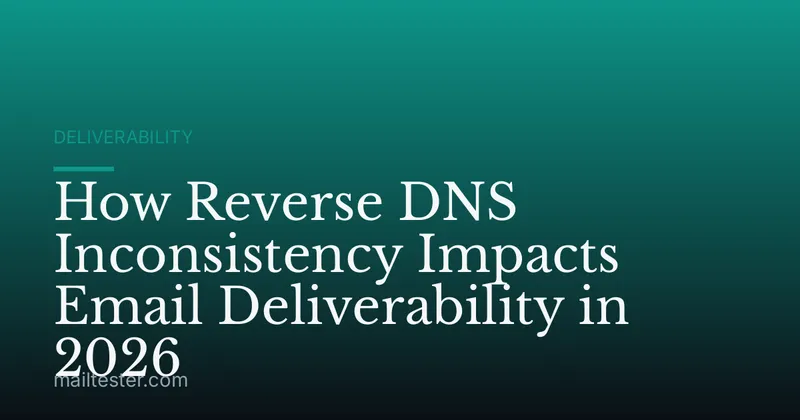 How Reverse DNS Inconsistency Impacts Email Deliverability in 2026