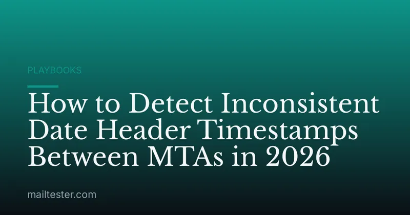 How to Detect Inconsistent Date Header Timestamps Between MTAs in 2026