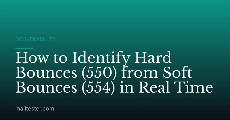 How to Identify Hard Bounces (550) from Soft Bounces (554) in Real Time