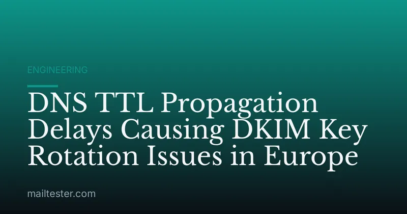 DNS TTL Propagation Delays Causing DKIM Key Rotation Issues in Europe