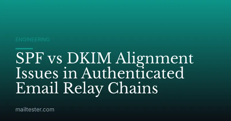 SPF vs DKIM Alignment Issues in Authenticated Email Relay Chains