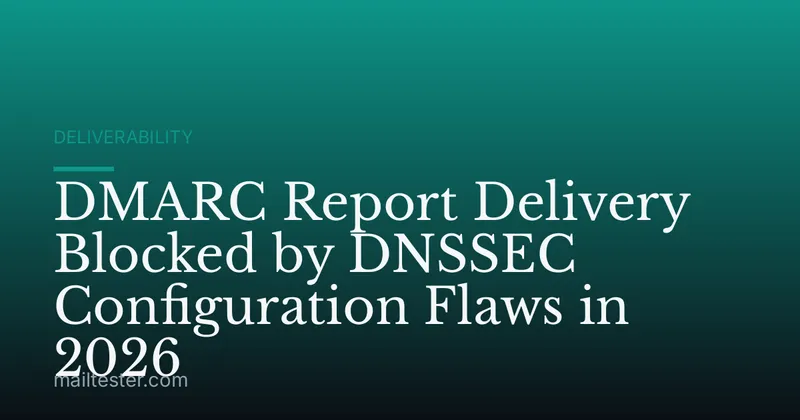 DMARC Report Delivery Blocked by DNSSEC Configuration Flaws in 2026