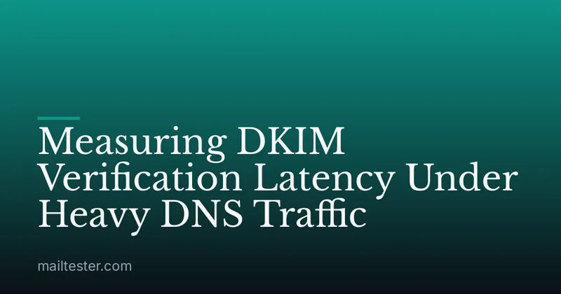 Measuring DKIM Verification Latency Under Heavy DNS Traffic