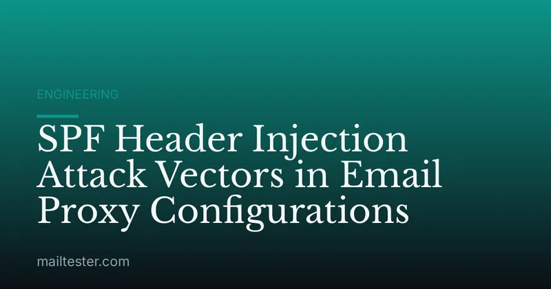 SPF Header Injection Attack Vectors in Email Proxy Configurations