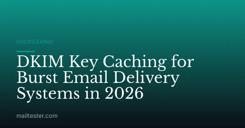 DKIM Key Caching for Burst Email Delivery Systems in 2026