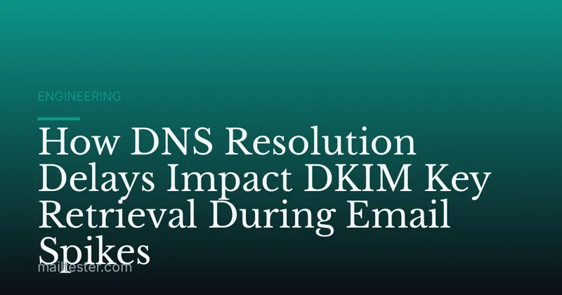 How DNS Resolution Delays Impact DKIM Key Retrieval During Email Spikes