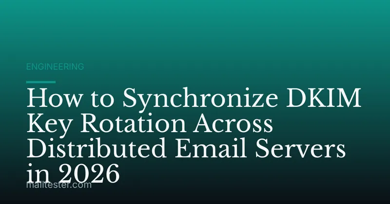 How to Synchronize DKIM Key Rotation Across Distributed Email Servers in 2026