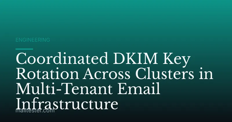 Coordinated DKIM Key Rotation Across Clusters in Multi-Tenant Email Infrastructure
