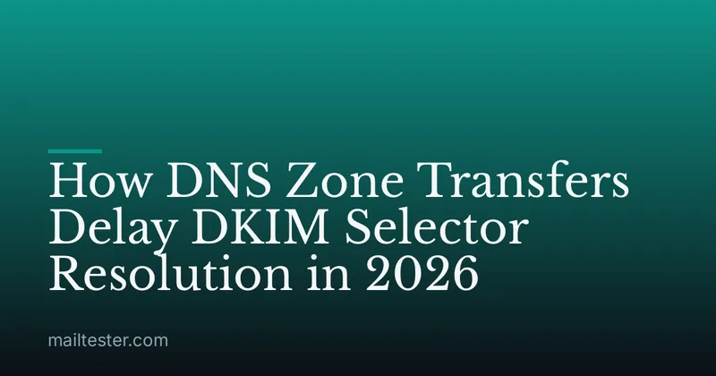 How DNS Zone Transfers Delay DKIM Selector Resolution in 2026