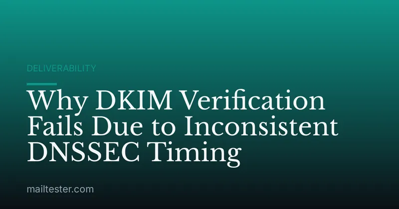 Why DKIM Verification Fails Due to Inconsistent DNSSEC Timing