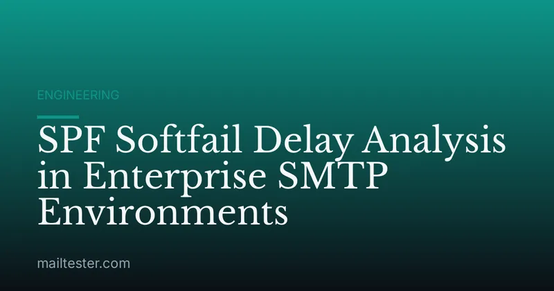 SPF Softfail Delay Analysis in Enterprise SMTP Environments