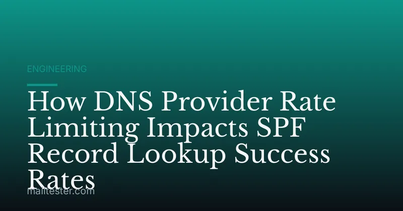 How DNS Provider Rate Limiting Impacts SPF Record Lookup Success Rates