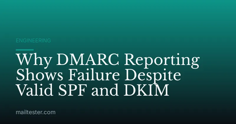 Why DMARC Reporting Shows Failure Despite Valid SPF and DKIM
