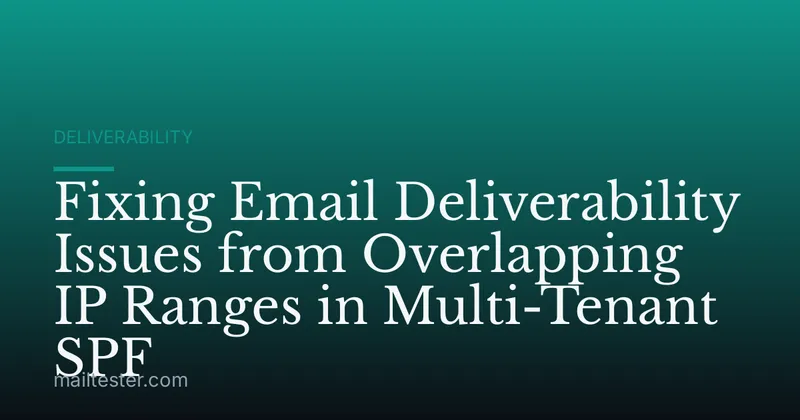 Fixing Email Deliverability Issues from Overlapping IP Ranges in Multi-Tenant SPF