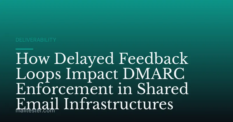 How Delayed Feedback Loops Impact DMARC Enforcement in Shared Email Infrastructures