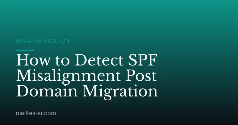 How to Detect SPF Misalignment Post Domain Migration