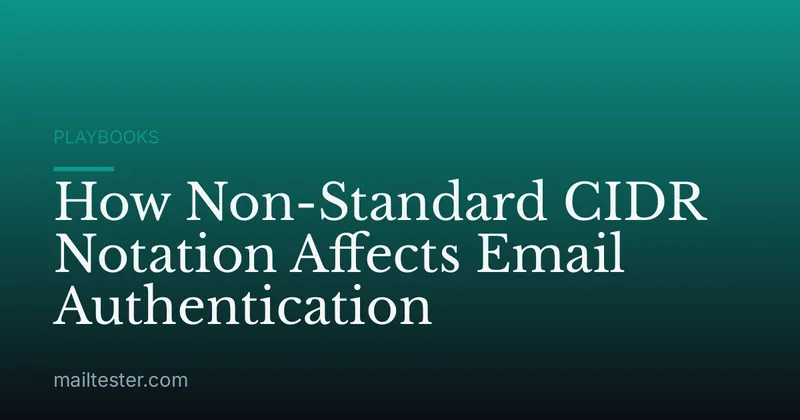 How Non-Standard CIDR Notation Affects Email Authentication