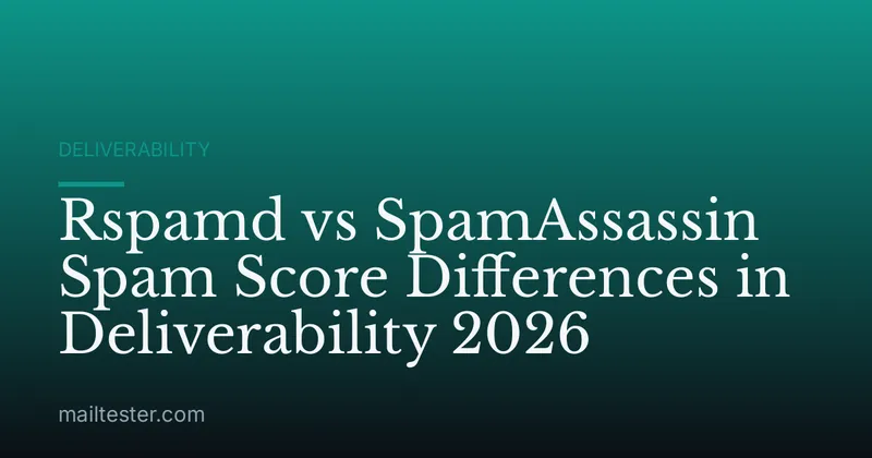 Rspamd vs SpamAssassin Spam Score Differences in Deliverability 2026