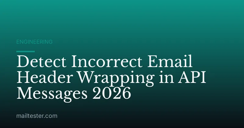 Detect Incorrect Email Header Wrapping in API Messages 2026