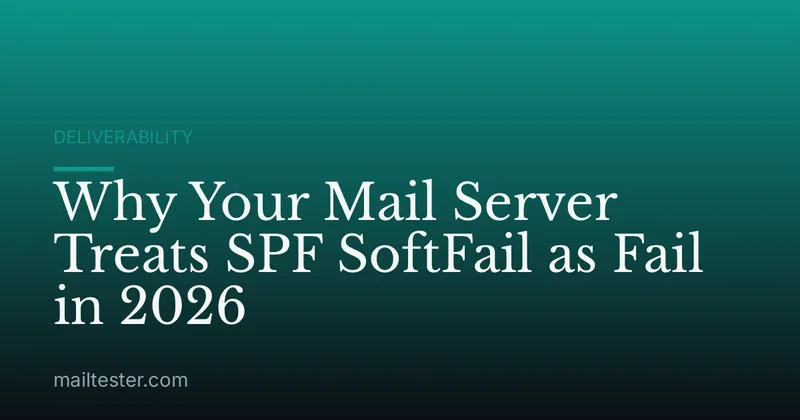Why Your Mail Server Treats SPF SoftFail as Fail in 2026