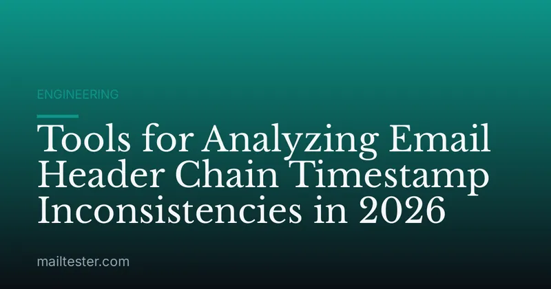 Tools for Analyzing Email Header Chain Timestamp Inconsistencies in 2026