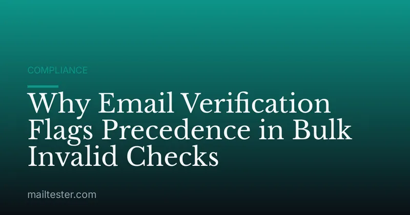 Why Email Verification Flags Precedence in Bulk Invalid Checks
