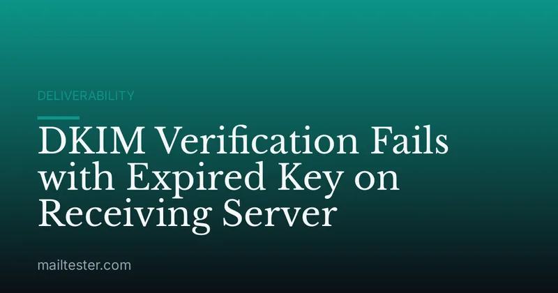 DKIM Verification Fails with Expired Key on Receiving Server