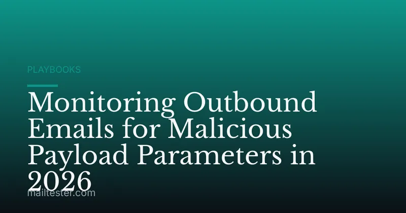 Monitoring Outbound Emails for Malicious Payload Parameters in 2026