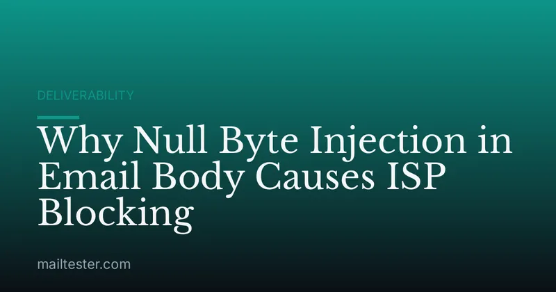 Why Null Byte Injection in Email Body Causes ISP Blocking