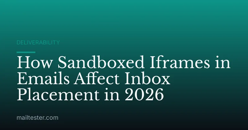 How Sandboxed Iframes in Emails Affect Inbox Placement in 2026