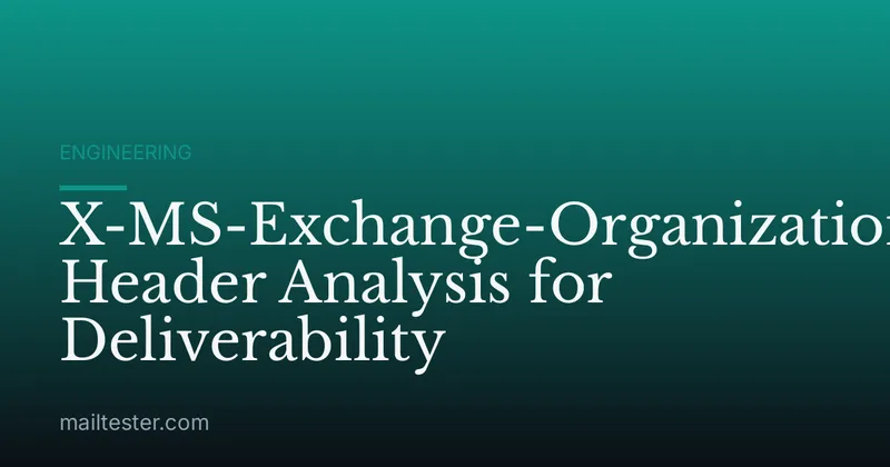 X-MS-Exchange-Organization-Spam-Test Header Analysis for Deliverability