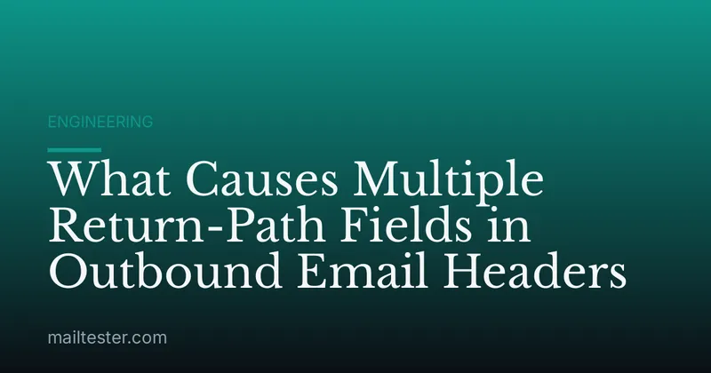 What Causes Multiple Return-Path Fields in Outbound Email Headers
