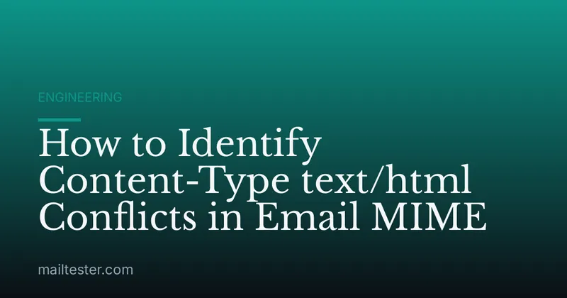 How to Identify Content-Type text/html Conflicts in Email MIME