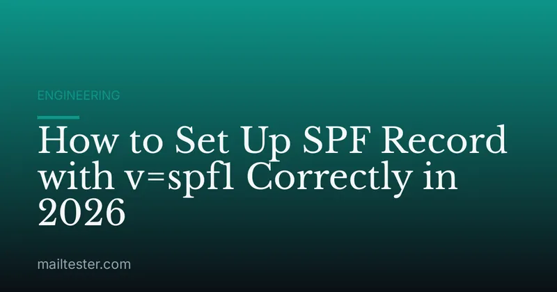 How to Set Up SPF Record with v=spf1 Correctly in 2026