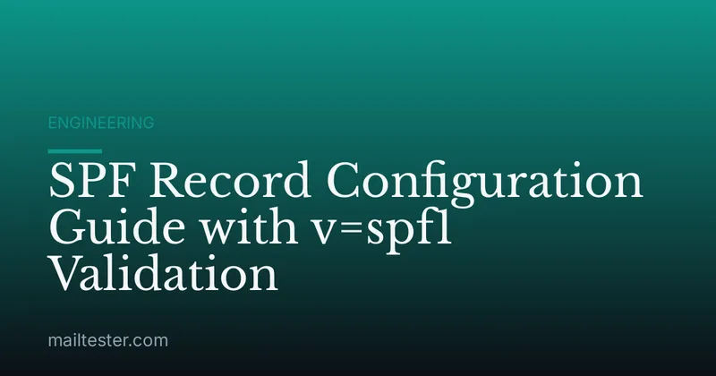 SPF Record Configuration Guide with v=spf1 Validation