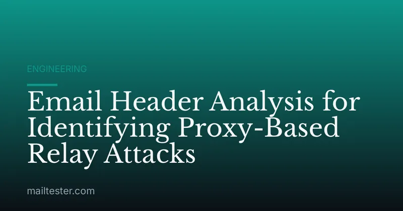 Email Header Analysis for Identifying Proxy-Based Relay Attacks