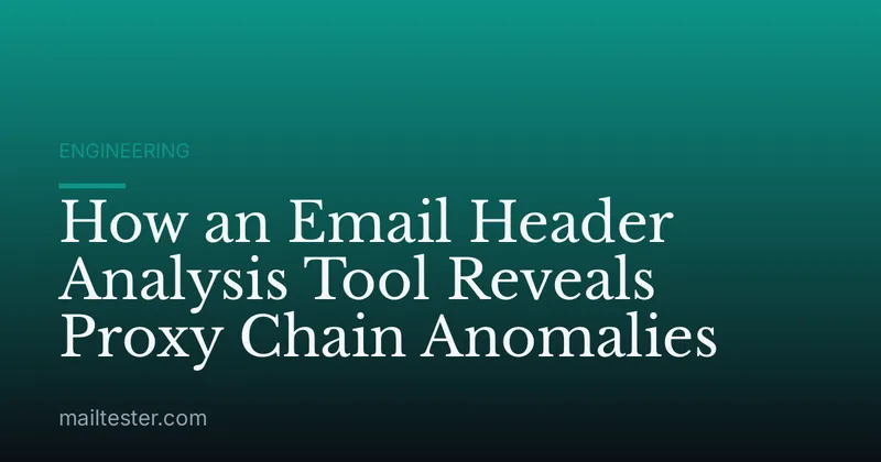 How an Email Header Analysis Tool Reveals Proxy Chain Anomalies