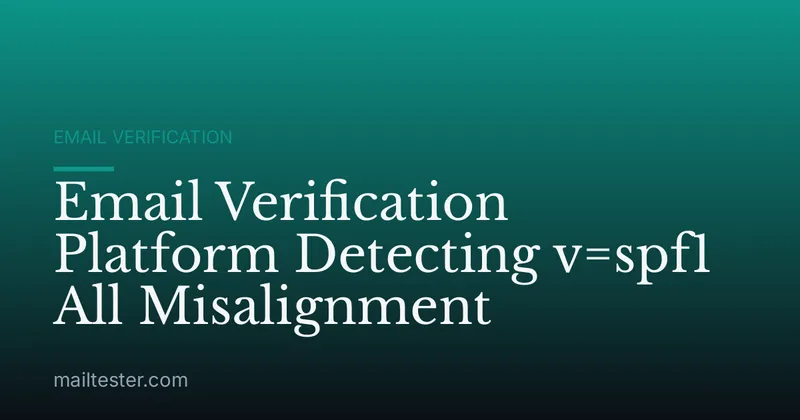 Email Verification Platform Detecting v=spf1 All Misalignment
