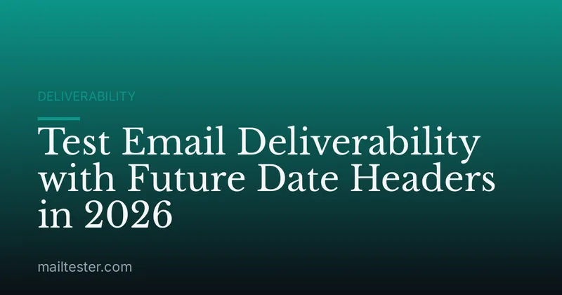 Test Email Deliverability with Future Date Headers in 2026