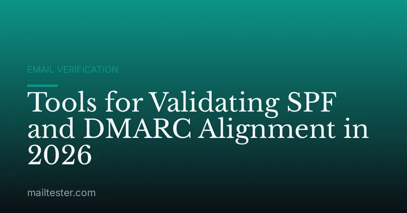 Tools for Validating SPF and DMARC Alignment in 2026