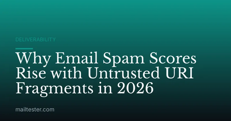 Why Email Spam Scores Rise with Untrusted URI Fragments in 2026