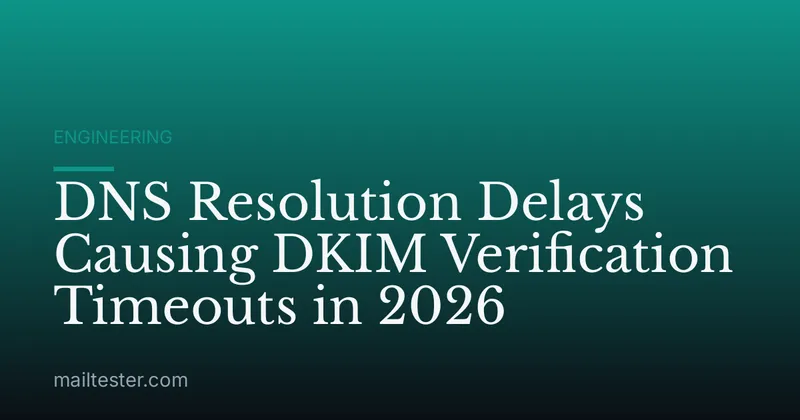 DNS Resolution Delays Causing DKIM Verification Timeouts in 2026