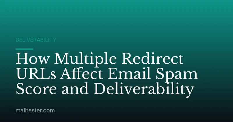 How Multiple Redirect URLs Affect Email Spam Score and Deliverability