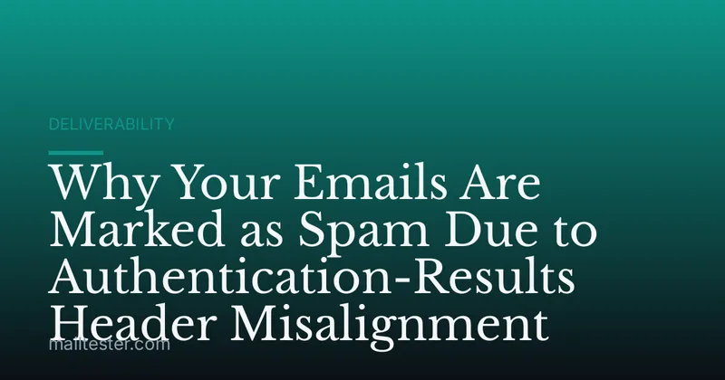 Why Your Emails Are Marked as Spam Due to Authentication-Results Header Misalignment
