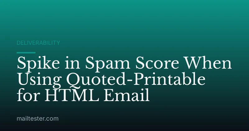 Spike in Spam Score When Using Quoted-Printable for HTML Email